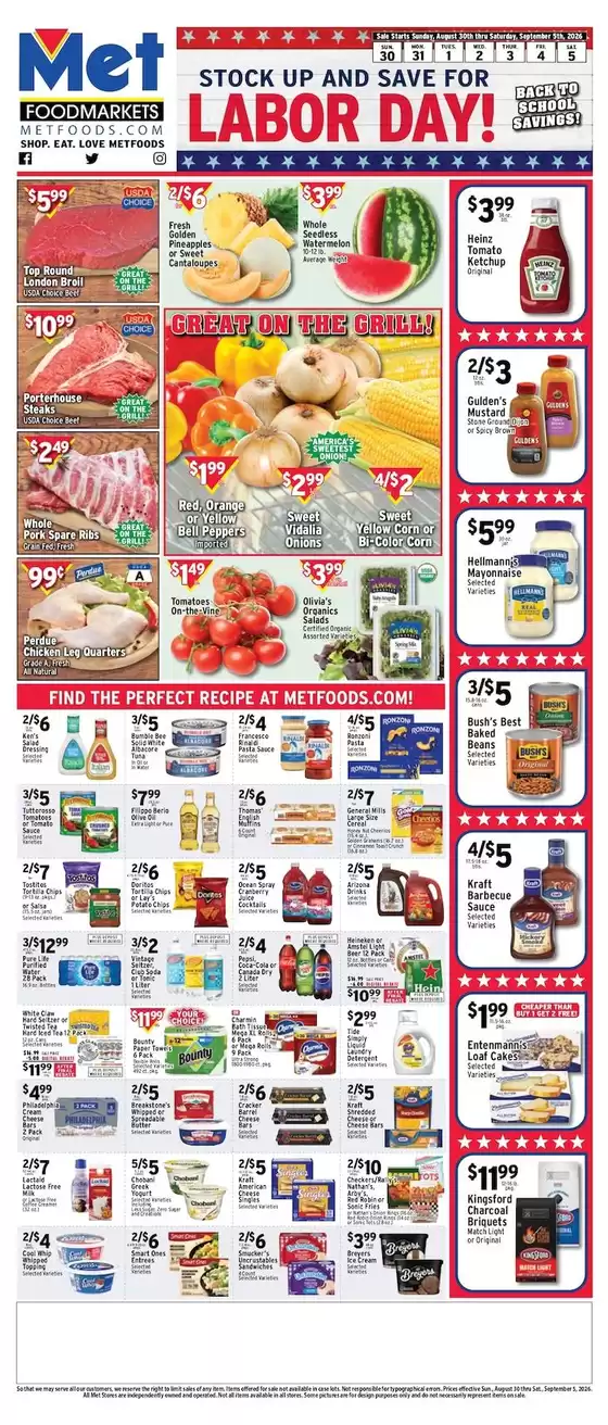 Met Foodmarkets catalogue in Hillside NJ | Wide range of offers | 2026-08-30T00:00:00.000Z - 2026-09-05T00:00:00.000Z