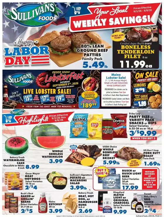 Sullivan's Foods catalogue | Great discounts on selected products | 2026-09-02T00:00:00.000Z - 2026-09-08T00:00:00.000Z