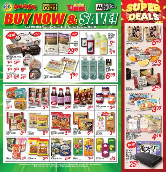 Times Supermarkets catalogue | Times Supermarkets weekly ad | 2026-09-02T00:00:00.000Z - 2026-09-29T00:00:00.000Z