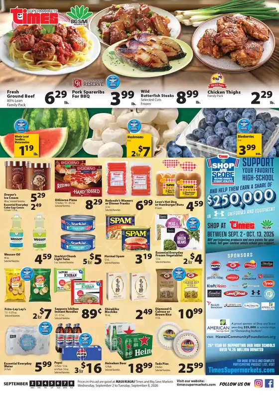 Times Supermarkets catalogue | Maui and Kauai | 2026-09-02T00:00:00.000Z - 2026-09-08T00:00:00.000Z