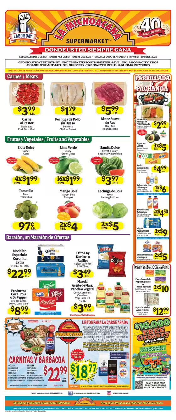 La Michoacana catalogue | Wide range of offers | 2026-09-02T00:00:00.000Z - 2026-09-15T00:00:00.000Z