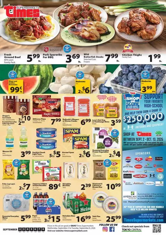 Times Supermarkets catalogue | Oahu | 2026-09-02T00:00:00.000Z - 2026-09-08T00:00:00.000Z