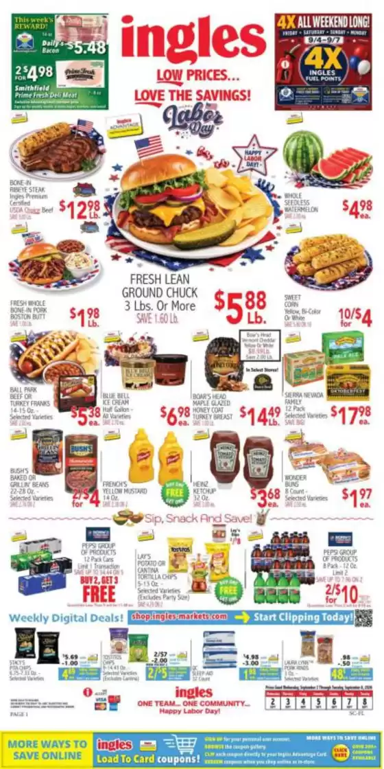 Ingles Markets catalogue | Save now with our deals | 2026-09-04T00:00:00.000Z - 2026-09-07T00:00:00.000Z