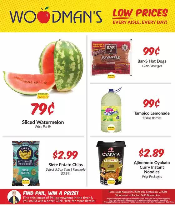 Woodman's catalogue in Mt. Pleasant-WI | Great offer for all customers | 2026-08-27T00:00:00.000Z - 2026-09-02T00:00:00.000Z
