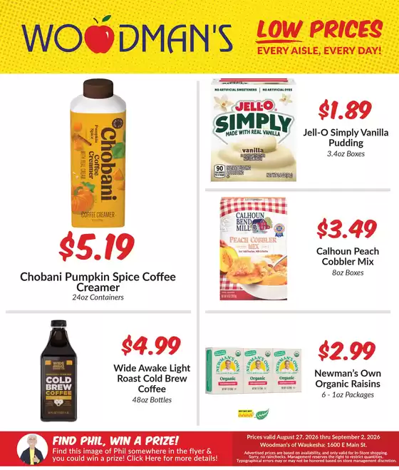 Woodman's catalogue | Top offers for smart savers | 2026-08-27T00:00:00.000Z - 2026-09-02T00:00:00.000Z