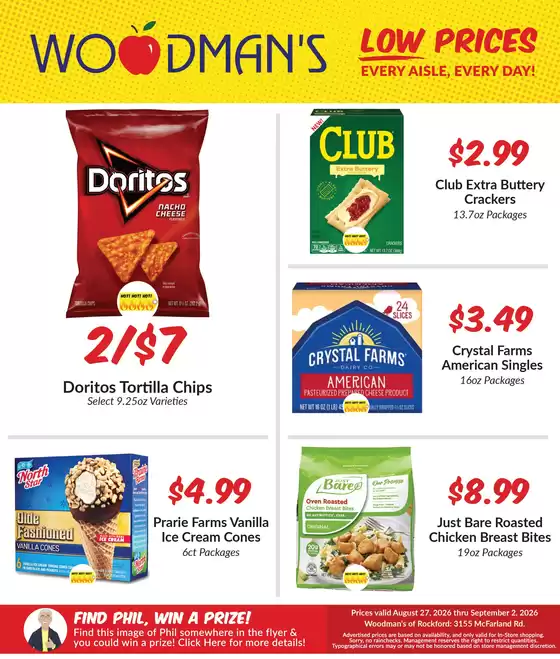 Woodman's catalogue in Roscoe IL | Attractive special offers for everyone | 2026-08-27T00:00:00.000Z - 2026-09-02T00:00:00.000Z