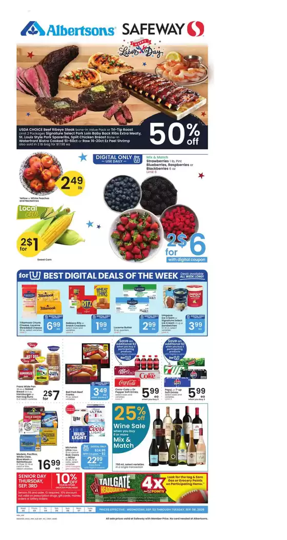 Safeway catalogue | Weekly Ad - Safeway - Intermountain | 2026-09-02T00:00:00.000Z - 2026-09-08T00:00:00.000Z