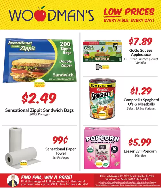 Woodman's catalogue in Roscoe IL | Current deals and offers | 2026-08-27T00:00:00.000Z - 2026-09-02T00:00:00.000Z