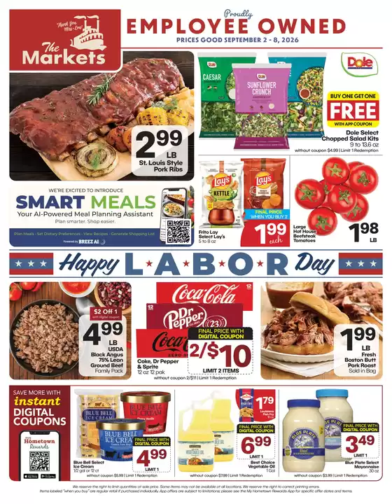 The Markets catalogue | The Markets weekly ad | 2026-09-02T00:00:00.000Z - 2026-09-08T00:00:00.000Z