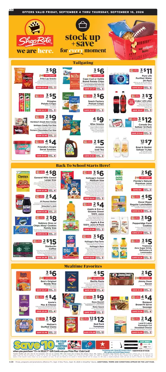 ShopRite catalogue in Greenvale NY | Special offers for you | 2026-09-03T00:00:00.000Z - 2026-09-10T00:00:00.000Z
