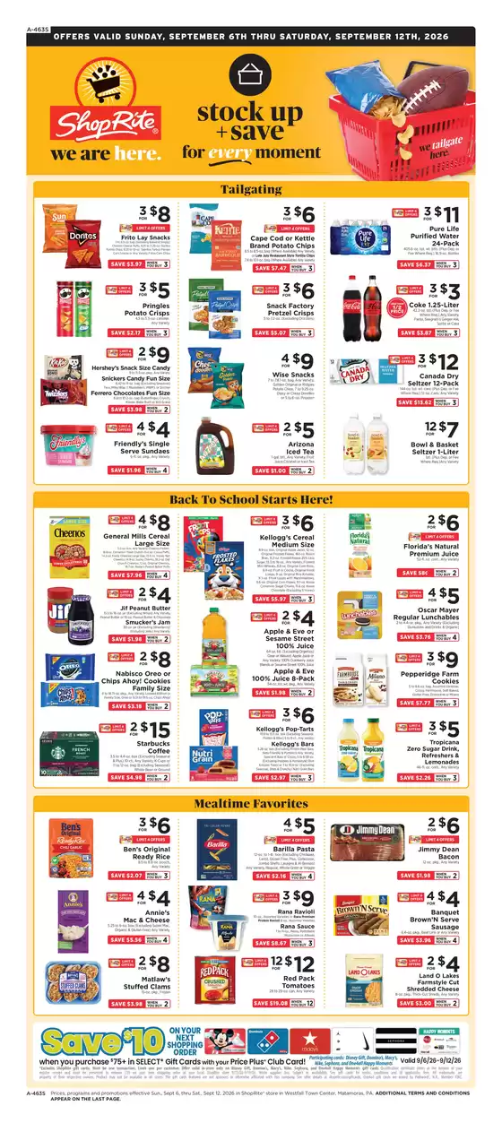 ShopRite catalogue in Greenvale NY | Current deals and offers | 2026-09-03T00:00:00.000Z - 2026-09-12T00:00:00.000Z