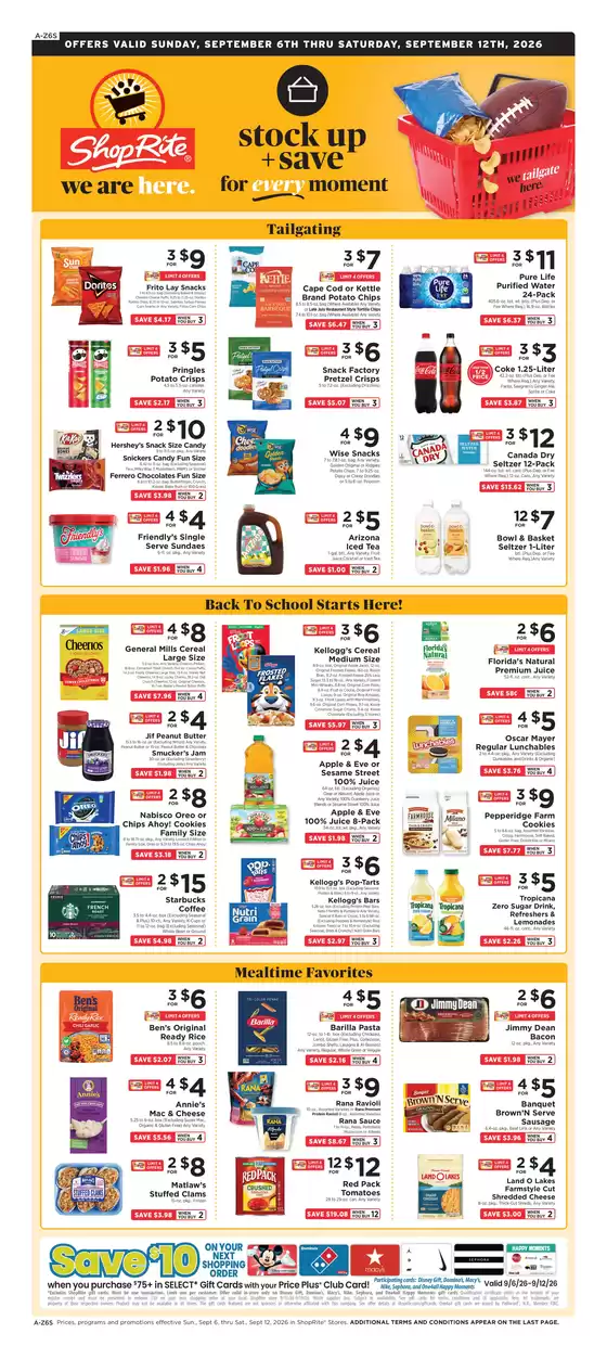 ShopRite catalogue in Greenvale NY | Week of 09/06 | 2026-09-03T00:00:00.000Z - 2026-09-12T00:00:00.000Z