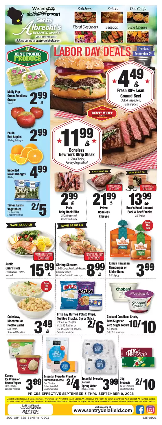 Sentry catalogue in Oconomowoc WI | Weekly Ad | 2026-09-03T00:00:00.000Z - 2026-09-09T00:00:00.000Z