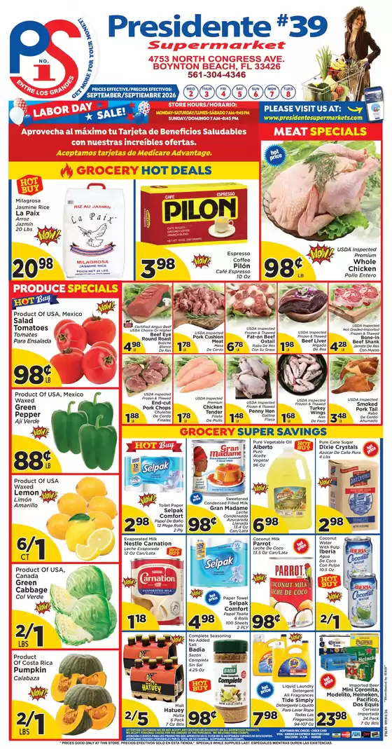 Presidente catalogue | Our best offers for you | 2026-09-01T00:00:00.000Z - 2026-09-30T00:00:00.000Z