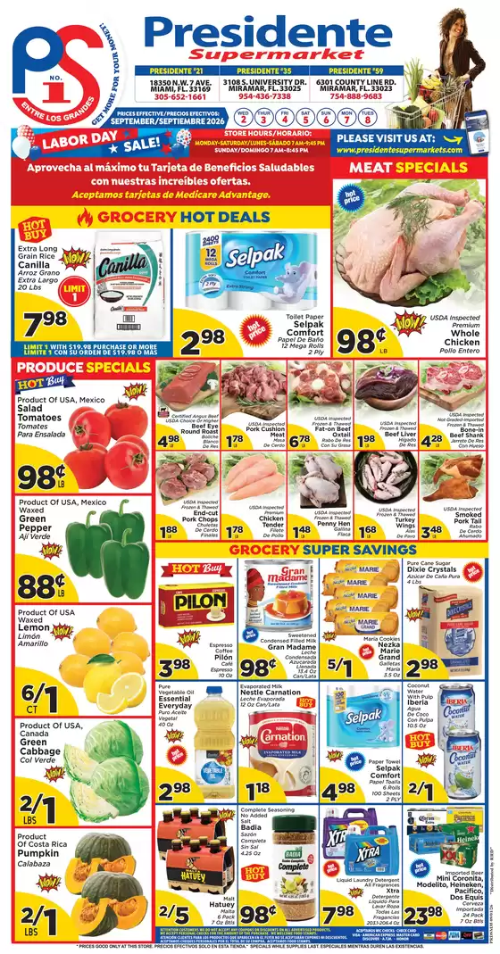 Presidente catalogue | Current bargains and offers | 2026-09-01T00:00:00.000Z - 2026-09-30T00:00:00.000Z