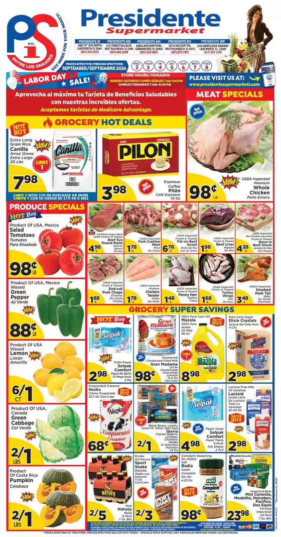 Presidente catalogue | Wide range of offers | 2026-09-01T00:00:00.000Z - 2026-09-30T00:00:00.000Z
