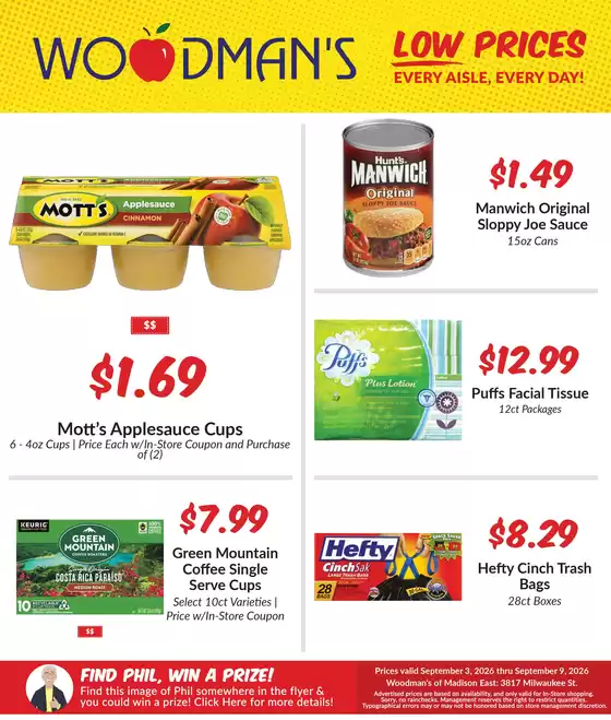 Woodman's catalogue | Current special promotions | 2026-09-03T00:00:00.000Z - 2026-09-09T00:00:00.000Z