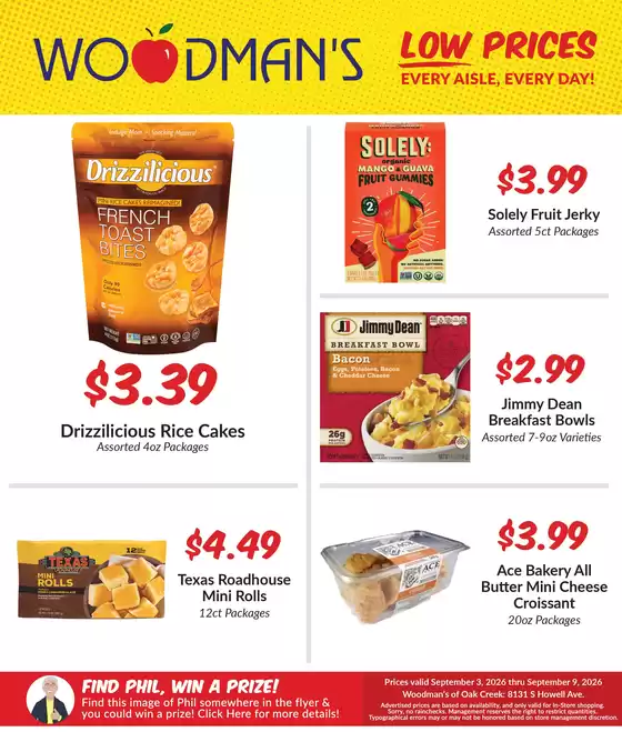 Woodman's catalogue in Greendale WI | Our best offers for you | 2026-09-03T00:00:00.000Z - 2026-09-09T00:00:00.000Z