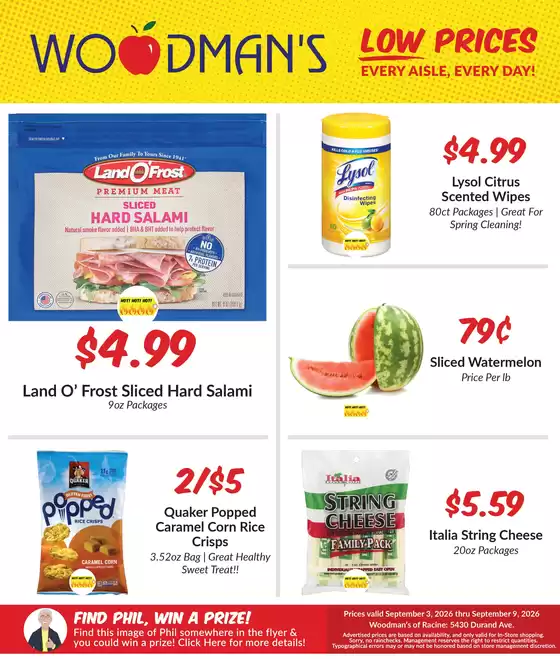 Woodman's catalogue | Great offer for bargain hunters | 2026-09-03T00:00:00.000Z - 2026-09-09T00:00:00.000Z