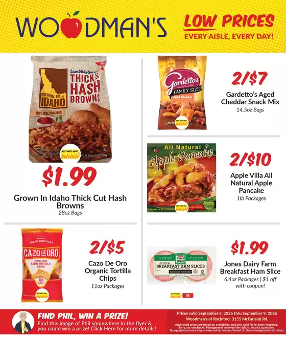 Woodman's catalogue | Exclusive bargains | 2026-09-03T00:00:00.000Z - 2026-09-09T00:00:00.000Z