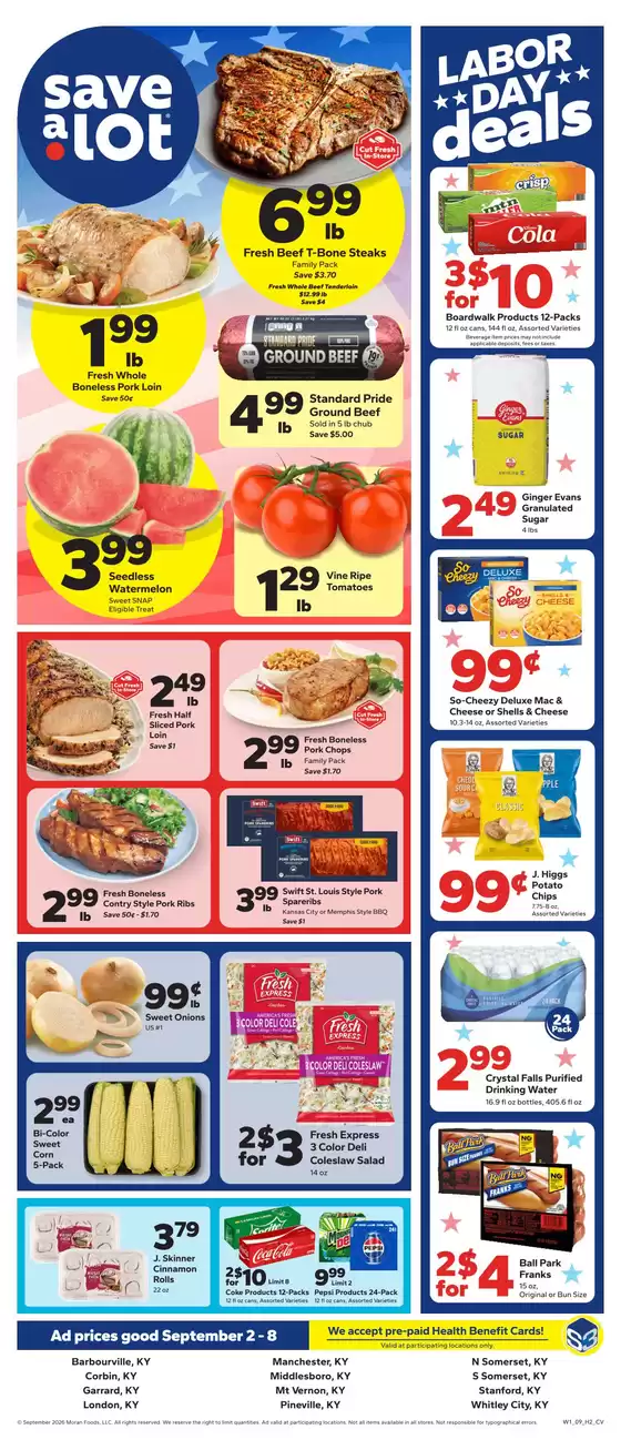Save a Lot catalogue in Mount Vernon KY | Attractive special offers for everyone | 2026-09-02T00:00:00.000Z - 2026-09-08T00:00:00.000Z