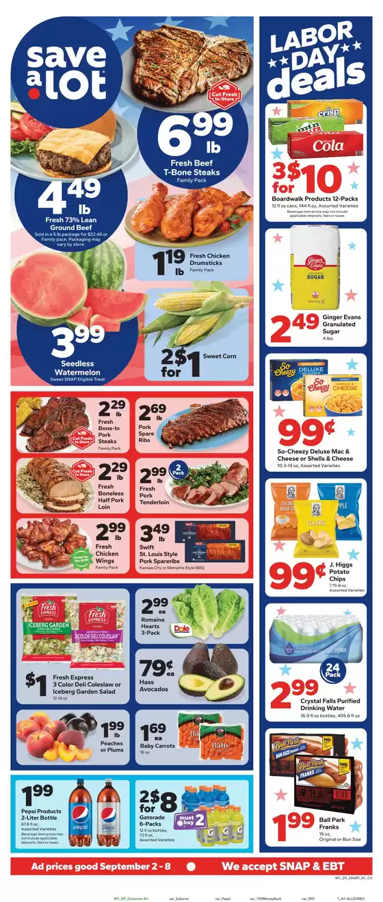Save a Lot catalogue in Elizabeth IN | Top deals for all customers | 2026-09-02T00:00:00.000Z - 2026-09-08T00:00:00.000Z