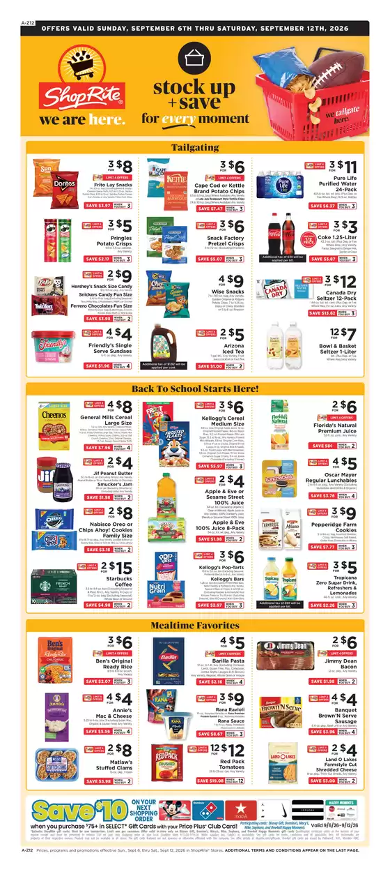 ShopRite catalogue in Beverly NJ | Discounts and promotions | 2026-09-03T00:00:00.000Z - 2026-09-12T00:00:00.000Z