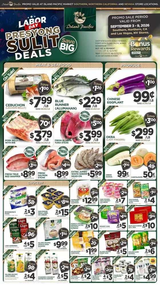 Island Pacific Market catalogue | IP Freshop Weekly Full Ad SEPT 3 9 2026 | 2026-09-03T00:00:00.000Z - 2026-09-09T00:00:00.000Z