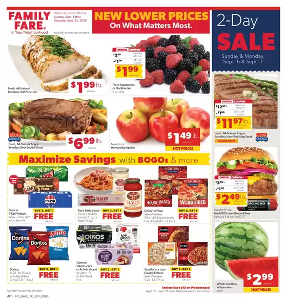 Family Fare catalogue in Dimondale MI | Top offers for smart savers | 2026-09-04T00:00:00.000Z - 2026-09-05T00:00:00.000Z