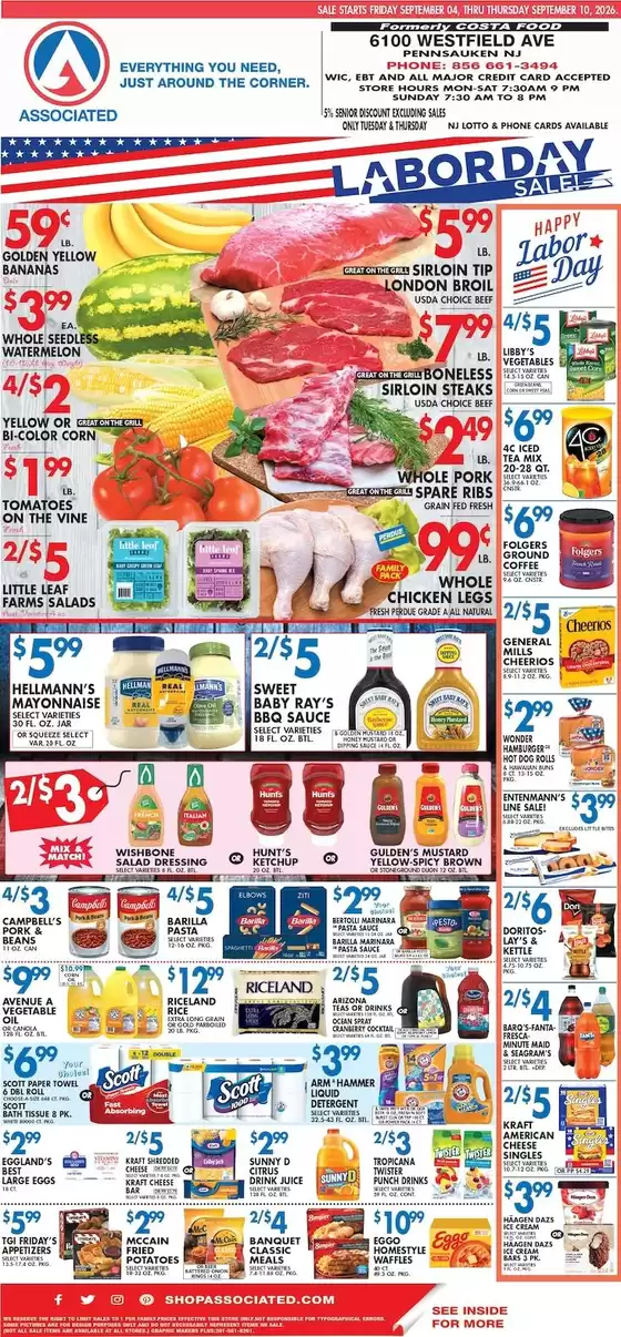 Associated catalogue | Associated weekly ad | 2026-09-04T00:00:00.000Z - 2026-09-10T00:00:00.000Z