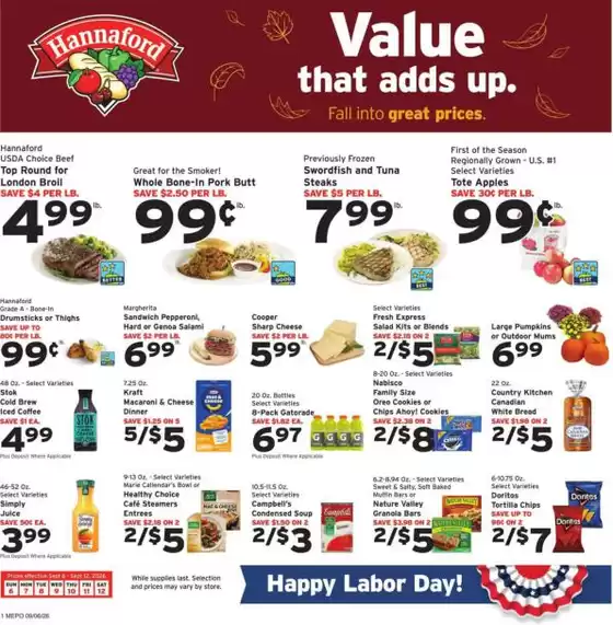 Hannaford catalogue | Wide range of offers | 2026-09-06T00:00:00.000Z - 2026-09-12T00:00:00.000Z