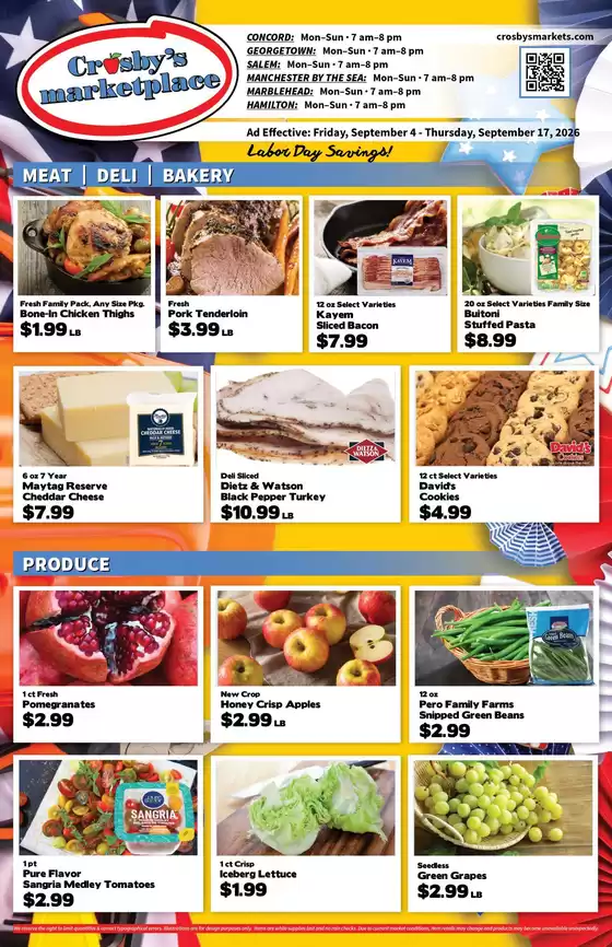 Crosby's Marketplace  catalogue | Catalog Crosby's Marketplace | 2026-09-04T00:00:00.000Z - 2026-09-17T00:00:00.000Z