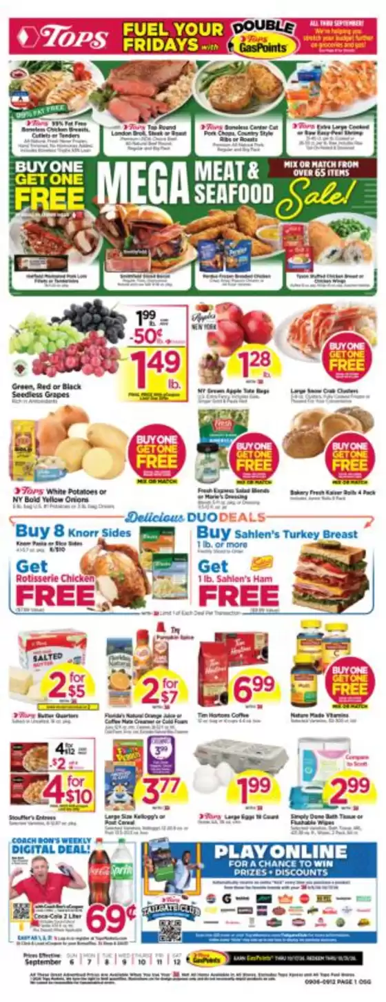 Tops catalogue in Buffalo NY | Weekly Specials | 2026-09-06T00:00:00.000Z - 2026-09-12T00:00:00.000Z