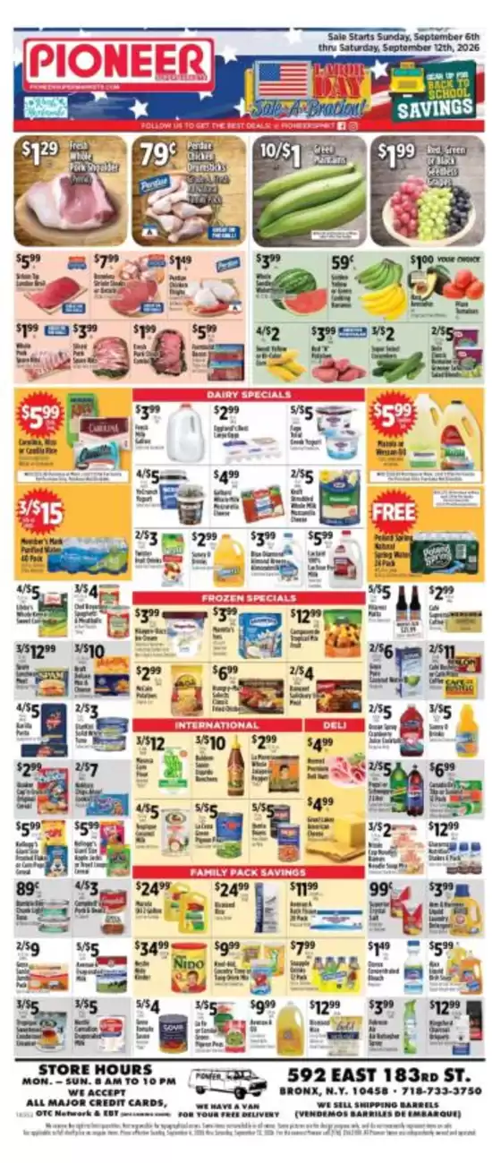 Pioneer Supermarkets catalogue in Glen Cove NY | Exclusive bargains | 2026-09-06T00:00:00.000Z - 2026-09-12T00:00:00.000Z
