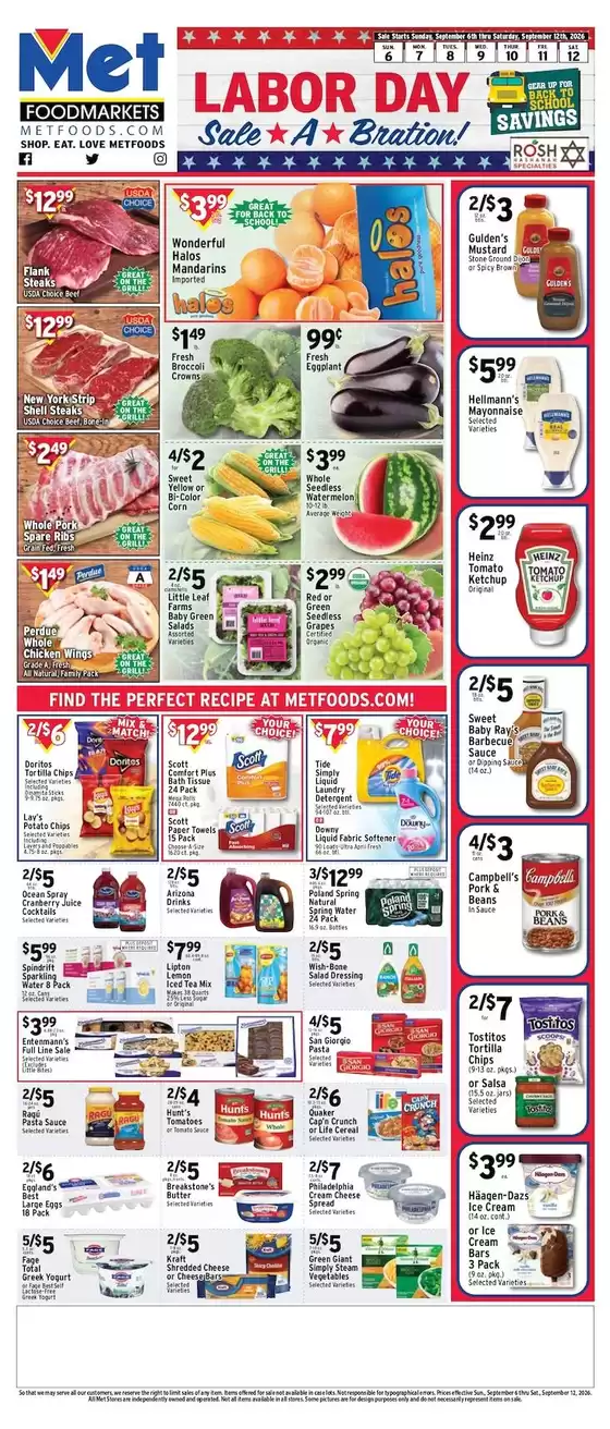 Met Foodmarkets catalogue | Discover attractive offers | 2026-09-06T00:00:00.000Z - 2026-09-12T00:00:00.000Z