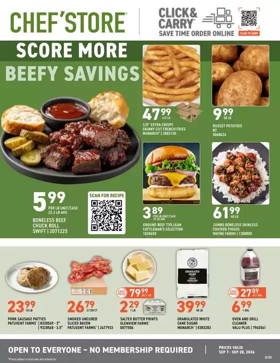Chef'Store catalogue | Chef'Store weekly ad | 2026-09-07T00:00:00.000Z - 2026-09-20T00:00:00.000Z