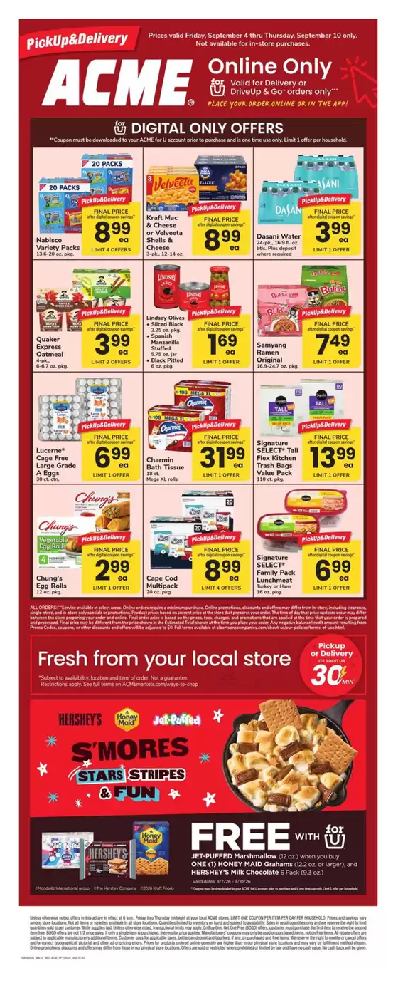 ACME catalogue in Somerset NJ | Acme Markets - SP | 2026-09-04T00:00:00.000Z - 2026-09-10T00:00:00.000Z