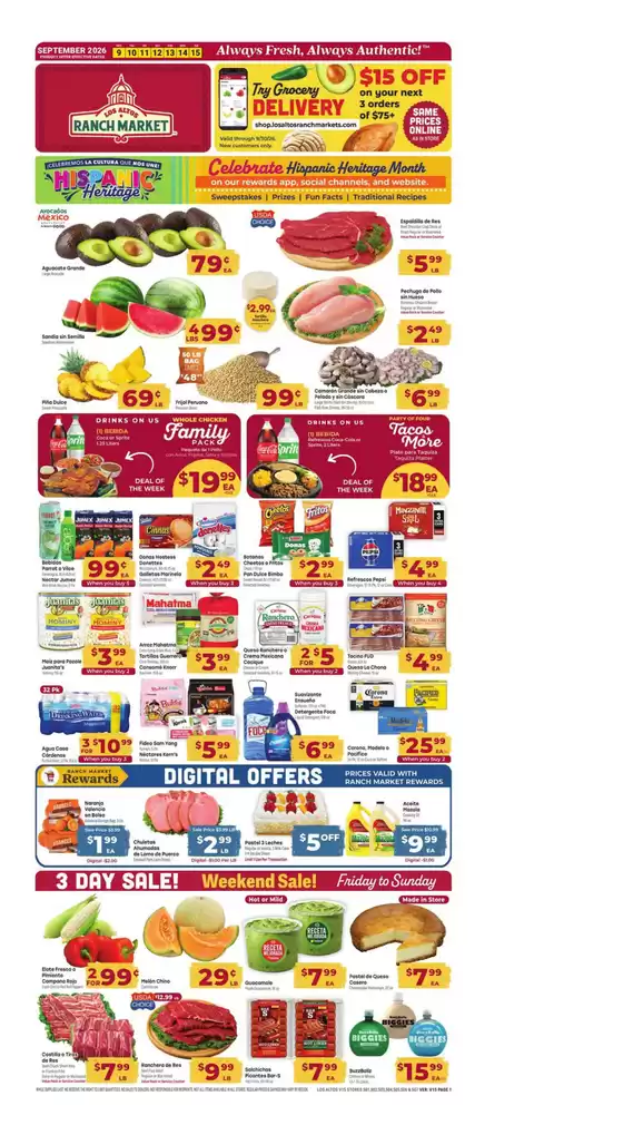 Los Altos Ranch Market catalogue | Great discounts on selected products | 2026-09-09T00:00:00.000Z - 2026-09-15T00:00:00.000Z