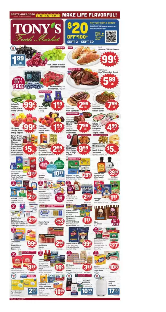 Tony's Fresh Market catalogue in Waukegan IL | Weekly Ad | 2026-09-09T00:00:00.000Z - 2026-09-15T00:00:00.000Z