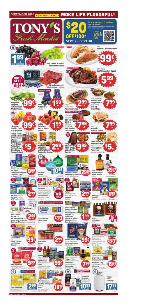 Tony's Fresh Market catalogue | Weekly Ad | 2026-09-09T00:00:00.000Z - 2026-09-15T00:00:00.000Z