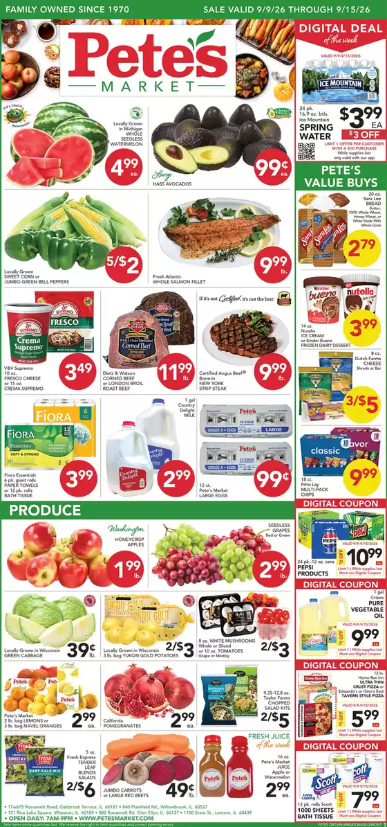 Pete's Fresh Market catalogue | Discounts and promotions | 2026-09-09T00:00:00.000Z - 2026-09-15T00:00:00.000Z