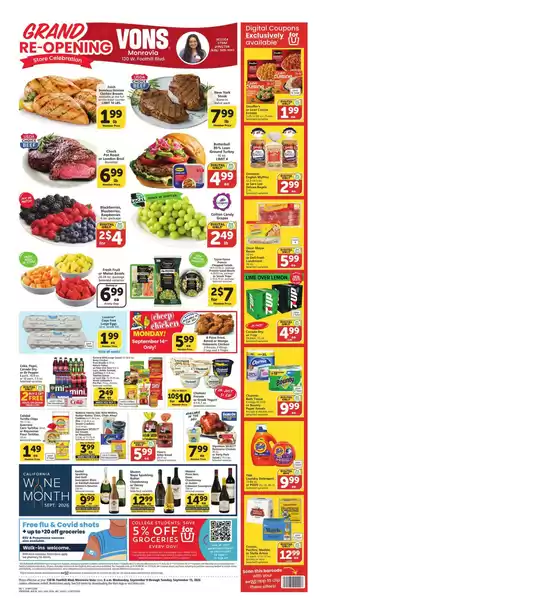 Vons catalogue in Duarte CA | Weekly Ad - SoCal | 2026-09-09T00:00:00.000Z - 2026-09-15T00:00:00.000Z
