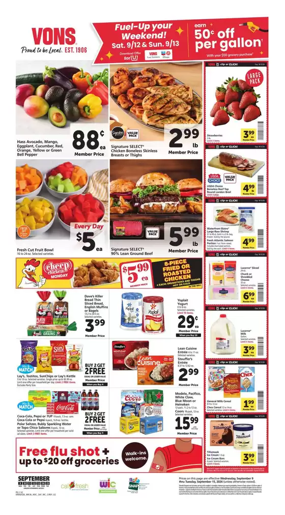 Vons catalogue | Weekly Ad - Norcal | 2026-09-09T00:00:00.000Z - 2026-09-15T00:00:00.000Z
