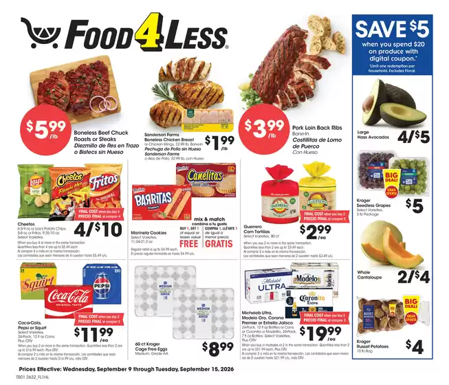 Food 4 Less catalogue in Palm Desert CA | Special offers for you | 2026-09-09T00:00:00.000Z - 2026-09-15T00:00:00.000Z