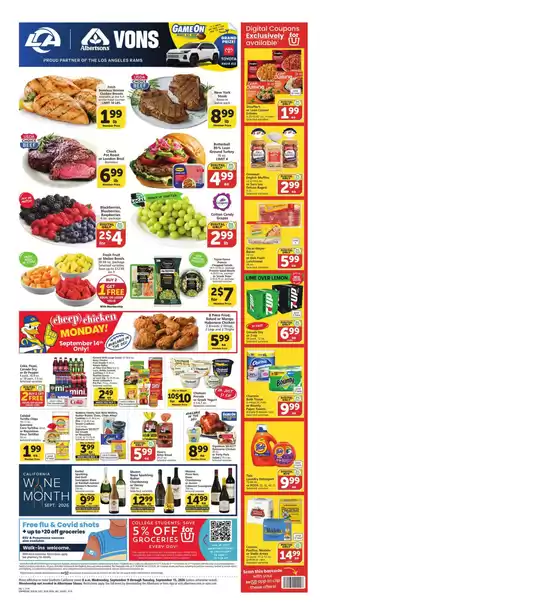 Vons catalogue in Sherman Oaks CA | Weekly Ad - SoCal | 2026-09-09T00:00:00.000Z - 2026-09-15T00:00:00.000Z