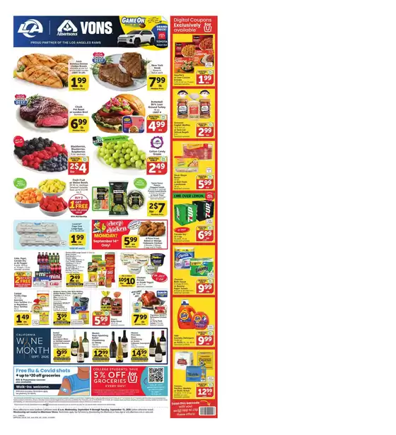 Vons catalogue | Weekly Ad - SoCal | 2026-09-09T00:00:00.000Z - 2026-09-15T00:00:00.000Z