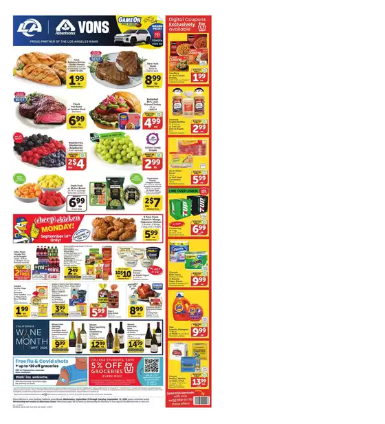 Vons catalogue in Pomona CA | Weekly Ad - SoCal | 2026-09-09T00:00:00.000Z - 2026-09-15T00:00:00.000Z