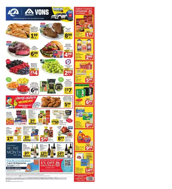 Vons catalogue in Arcadia CA | Weekly Ad - SoCal | 2026-09-09T00:00:00.000Z - 2026-09-15T00:00:00.000Z