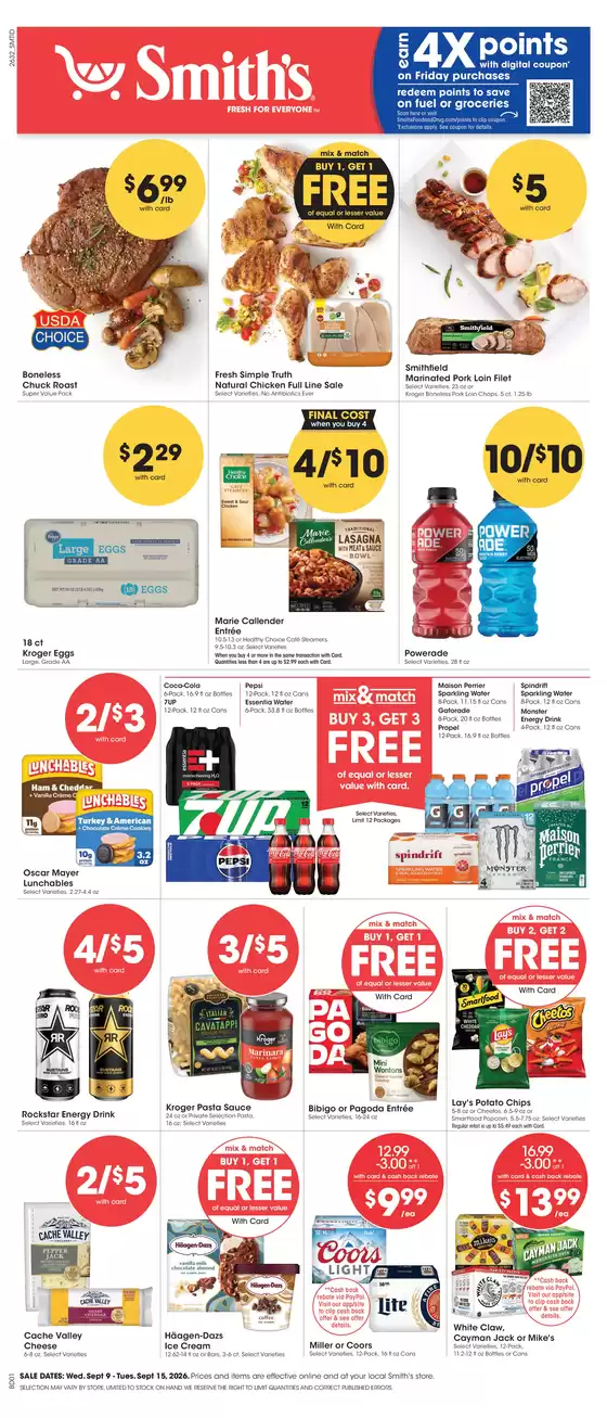 Smith's catalogue | Attractive special offers for everyone | 2026-09-09T00:00:00.000Z - 2026-09-15T00:00:00.000Z