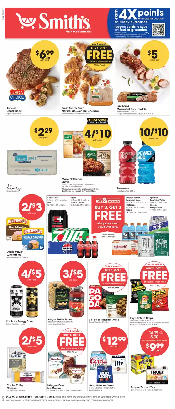 Smith's catalogue | Great offer for all customers | 2026-09-09T00:00:00.000Z - 2026-09-15T00:00:00.000Z